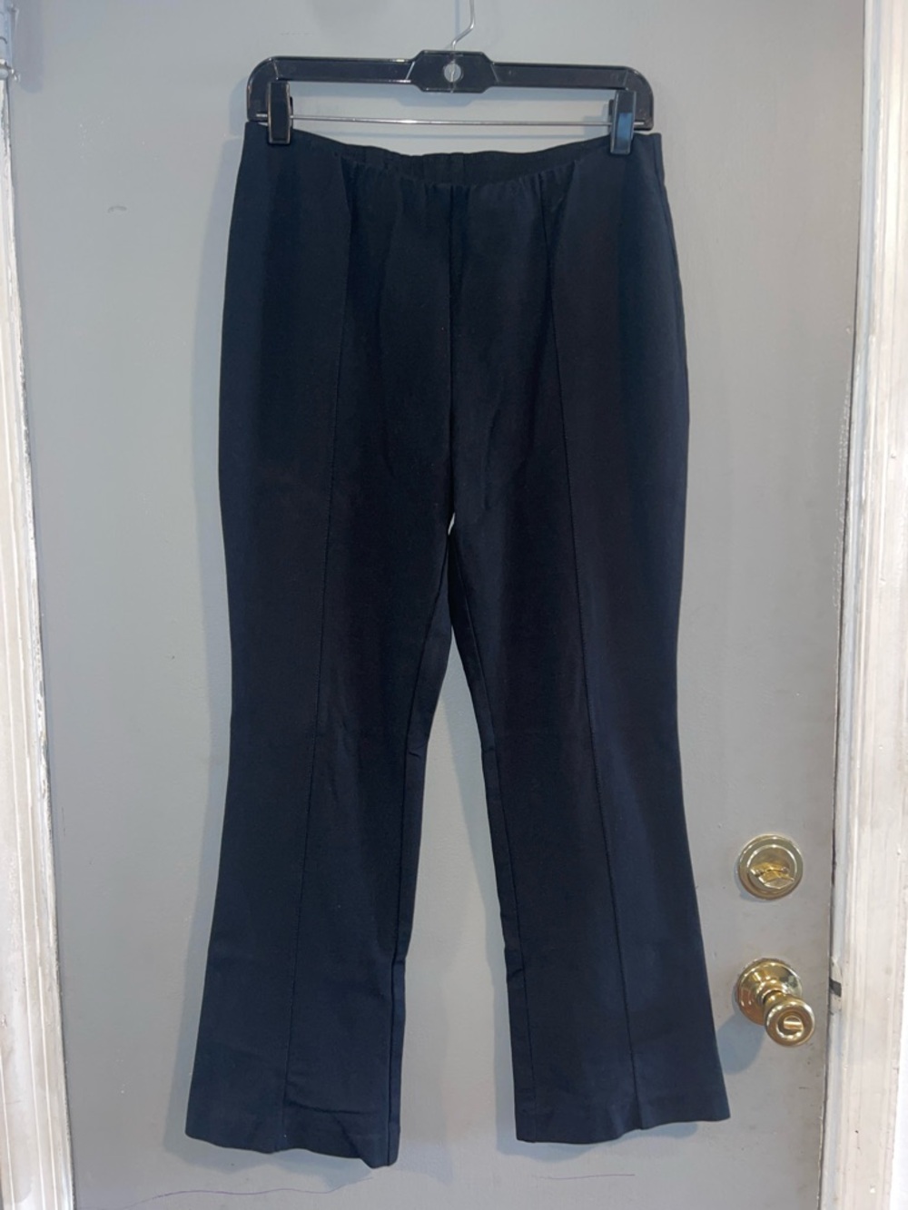 J. Jill Black Ponte Barely Boot Cut‎ Pants Size Small Petite